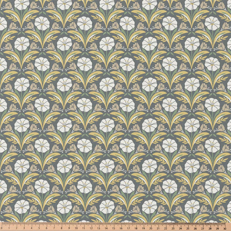 Printed Cotton SELMA2 Green / Yellow